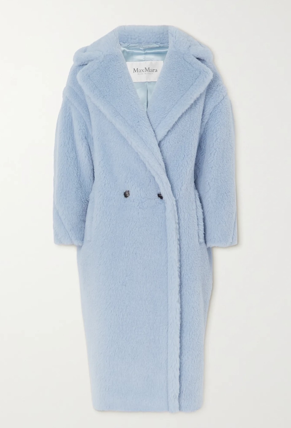 MAX MARA MAX MARA 泰迪熊寬大羊駝毛真絲混紡大衣。