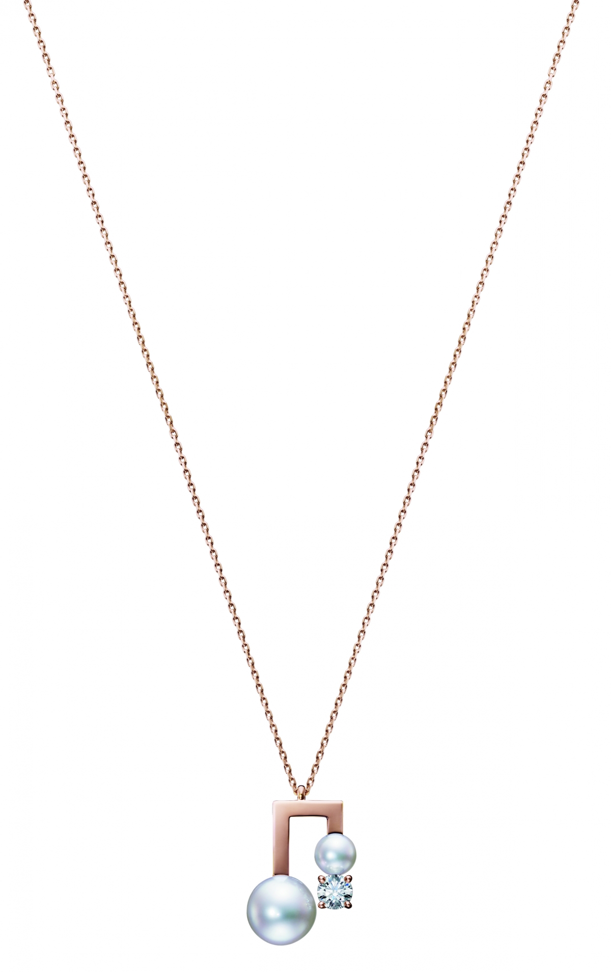 TASAKI balance note diamond 鑽石珍珠櫻花金項鍊,NT$61,900