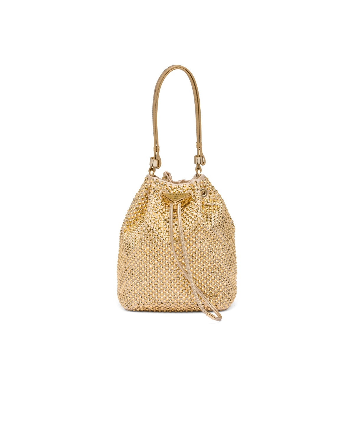 Prada 綢緞手提肩背包飾以水晶寶石,NT$110,000