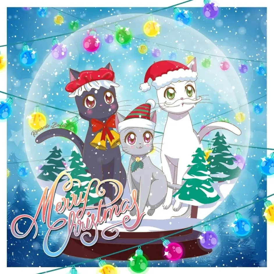 《美少女戰士》裡的三隻貓貓：露娜、阿提密斯＆戴安娜