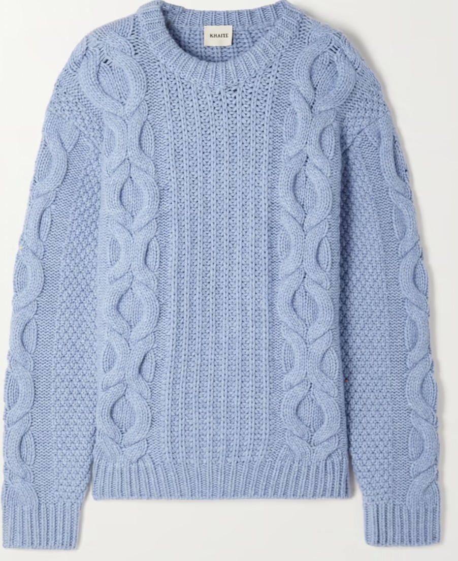 KHAITE 喀什米爾羊絨毛衣，價格店洽。