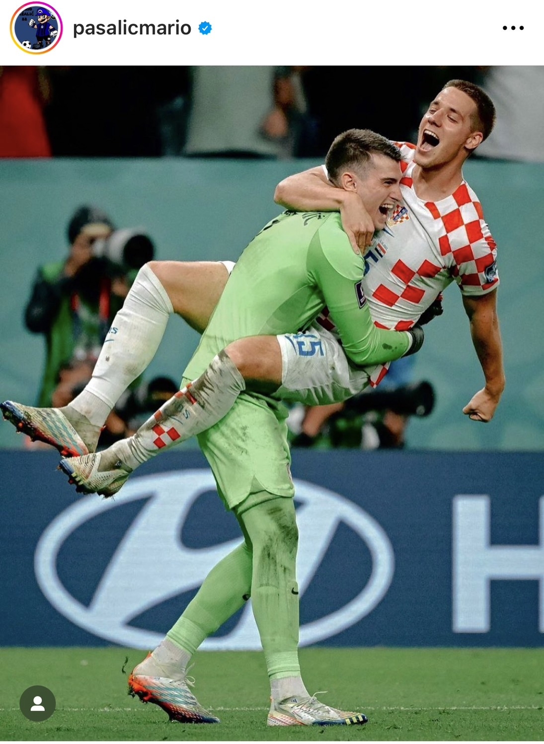 克羅埃西亞球員激昂慶祝