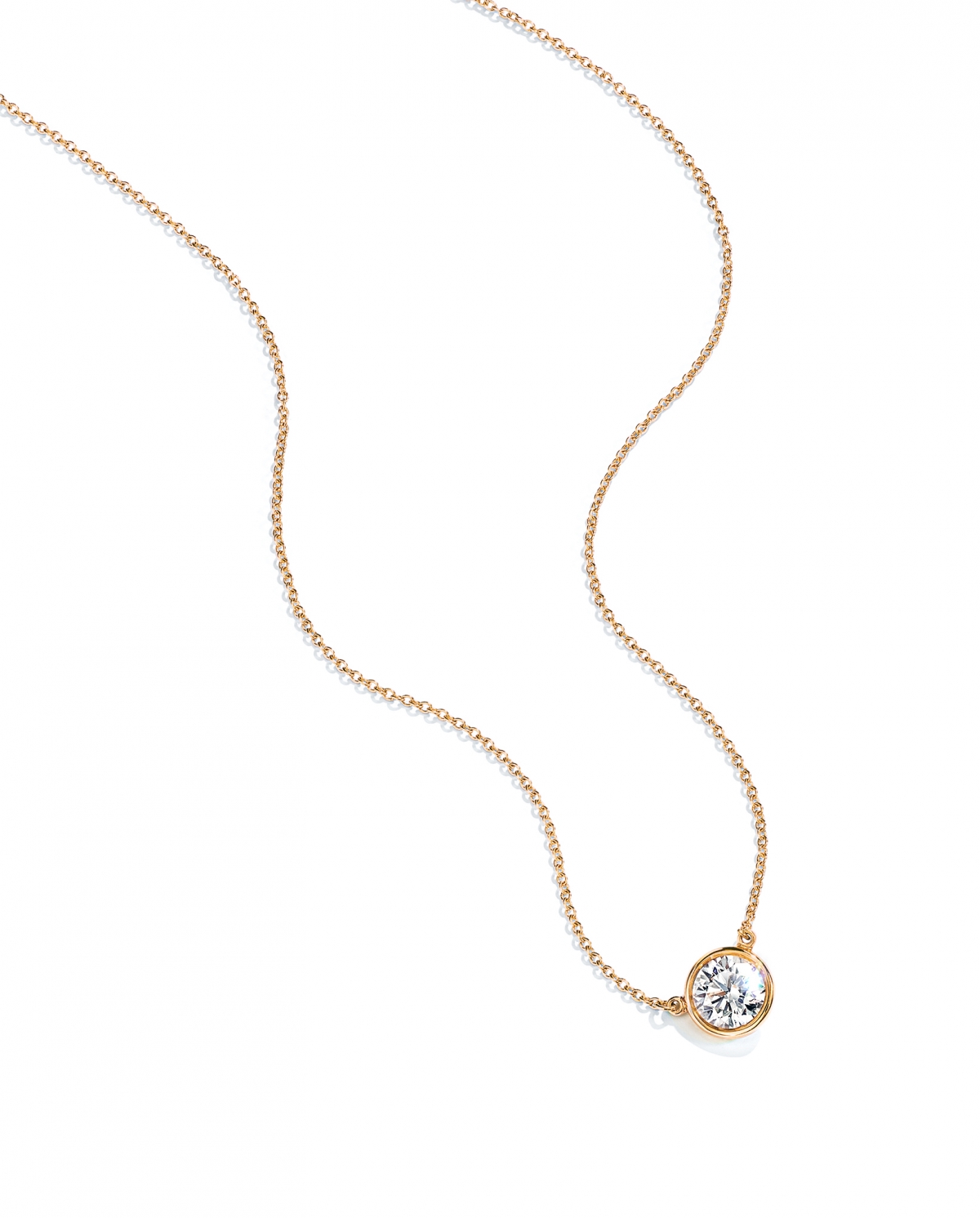 Tiffany Diamonds By The Yard 18K金玫瑰鑲鑽項鍊,NT$65,000起