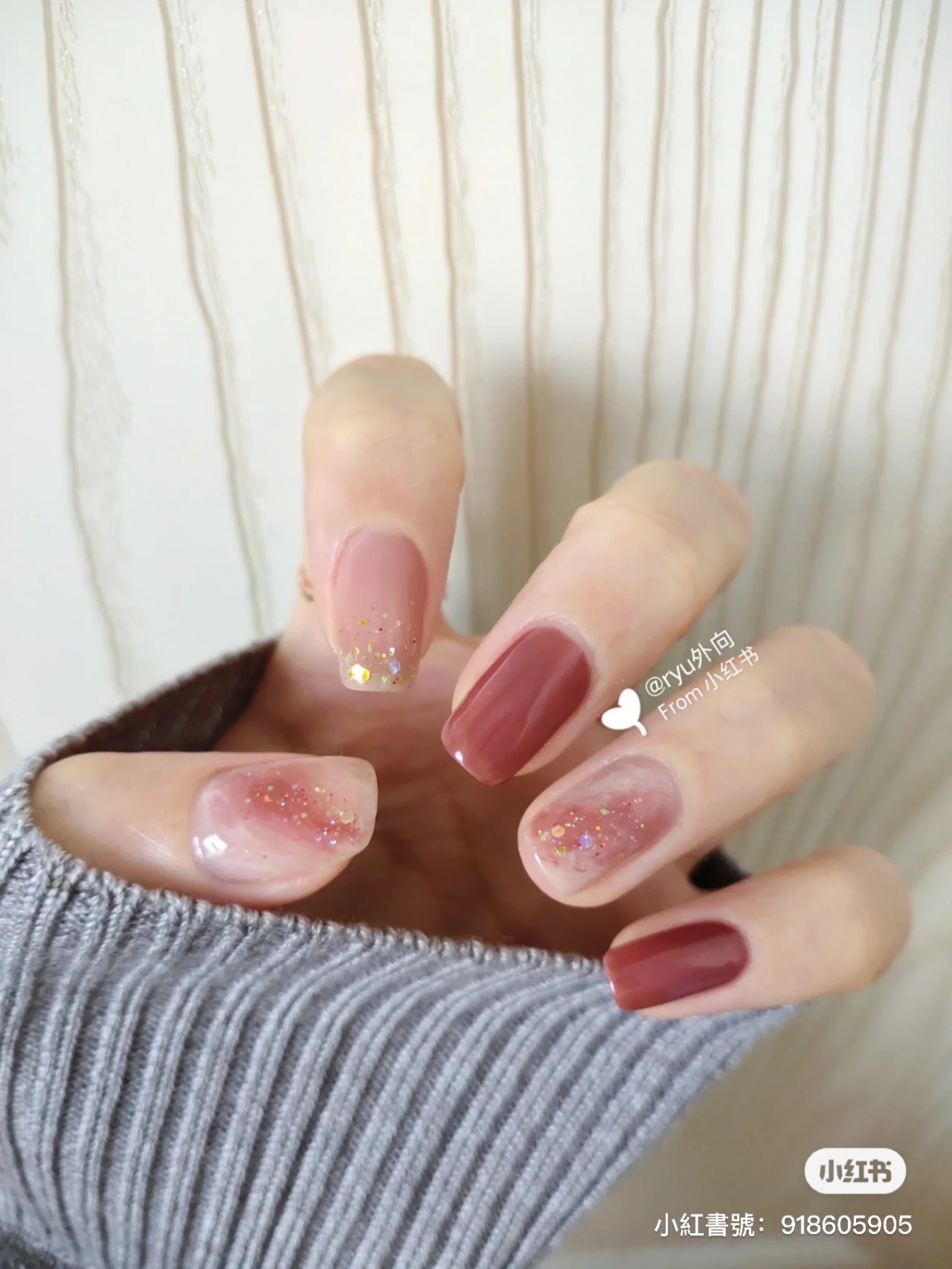 Viva Magenta漸層暈染