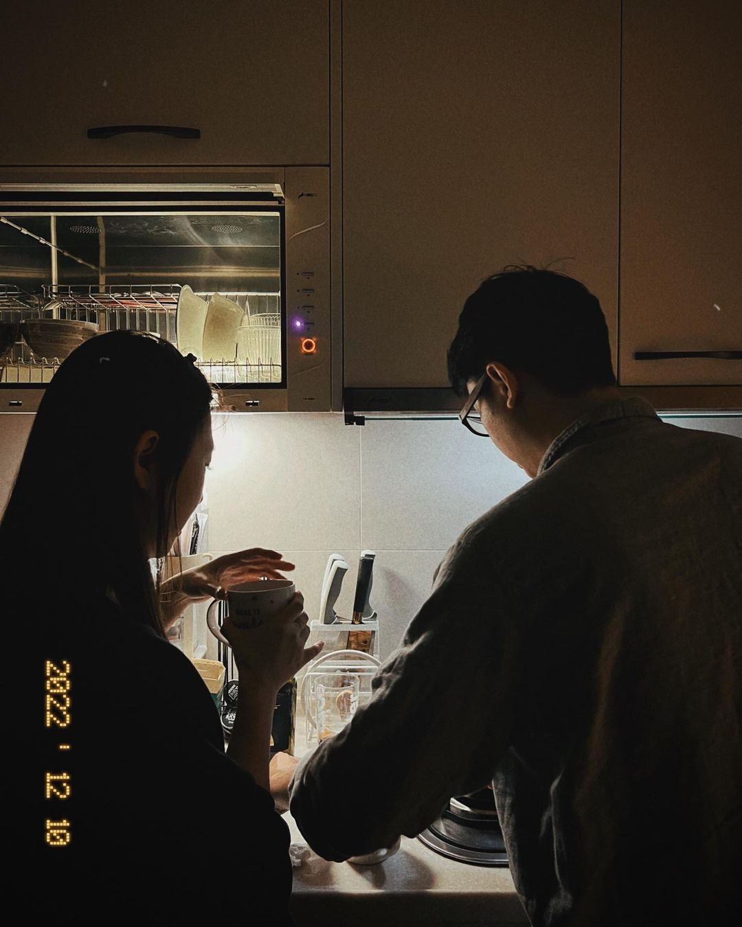 Apple與男友合影