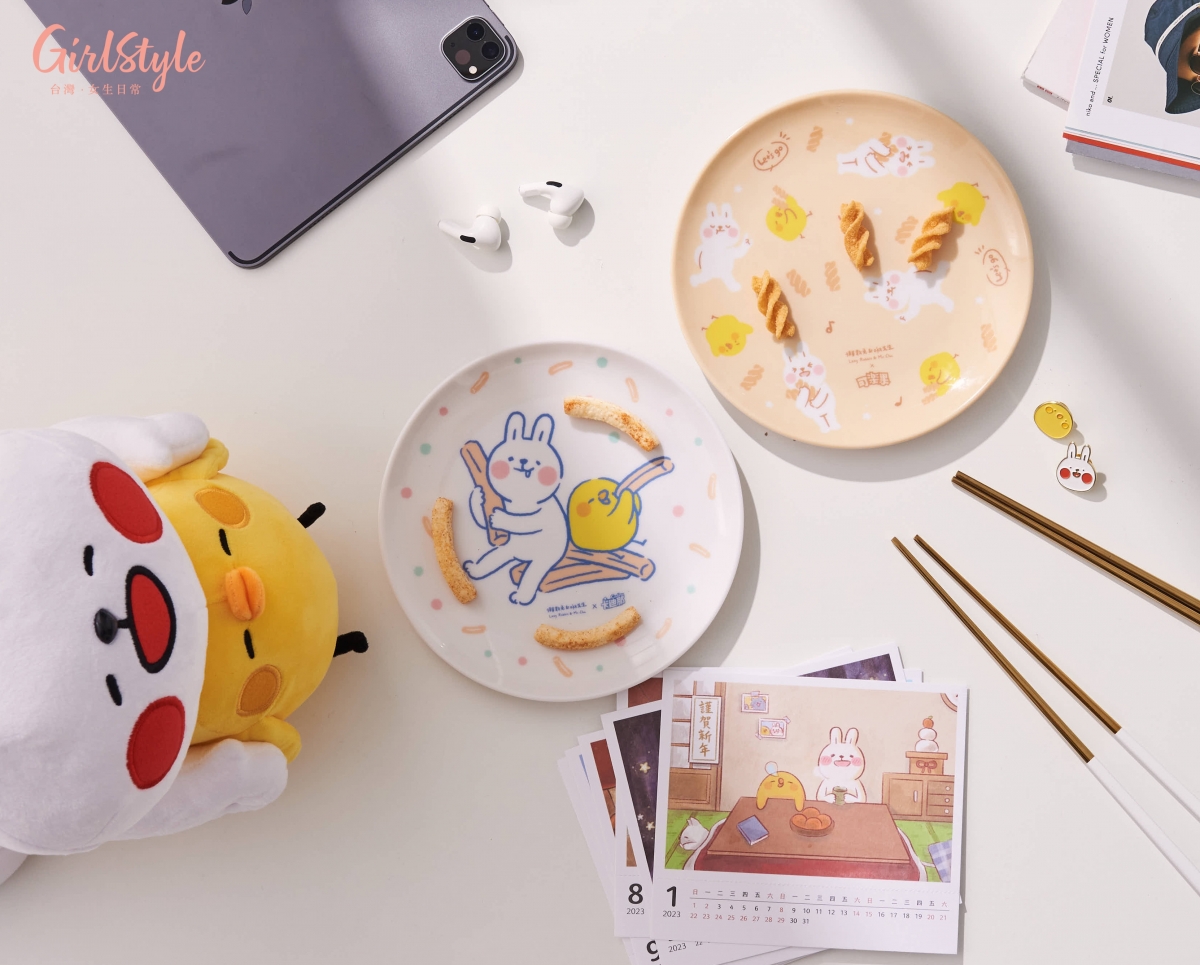 懶散兔&啾先生點心盤♡