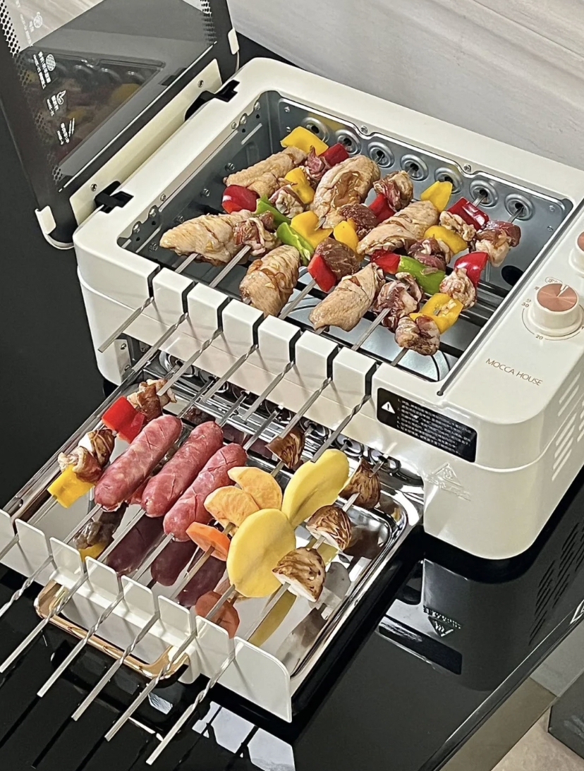 奶油白烤串機雙層好方便