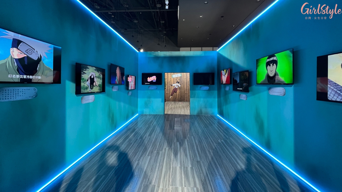 《火影忍者動漫20週年特展》長達5米的影音區