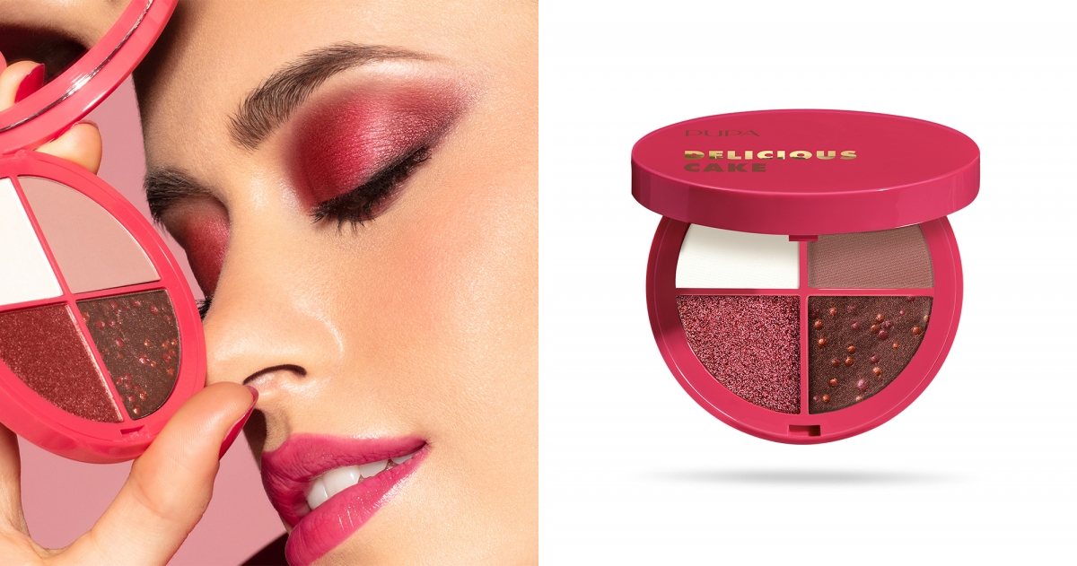 PUPA-夾心蛋糕四色眼影盤-#02-櫻桃巧克力蛋糕