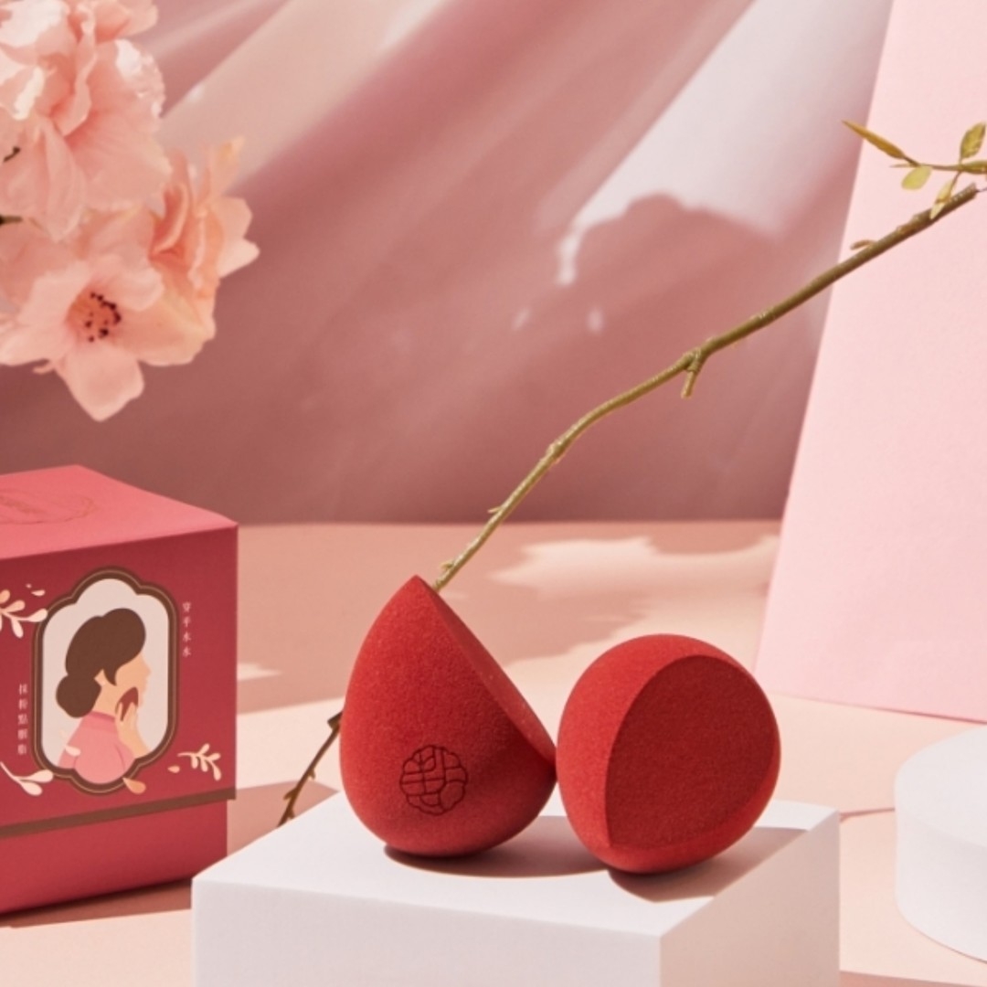 點胭脂台灣山櫻(大福斜切)美妝蛋,NT$200