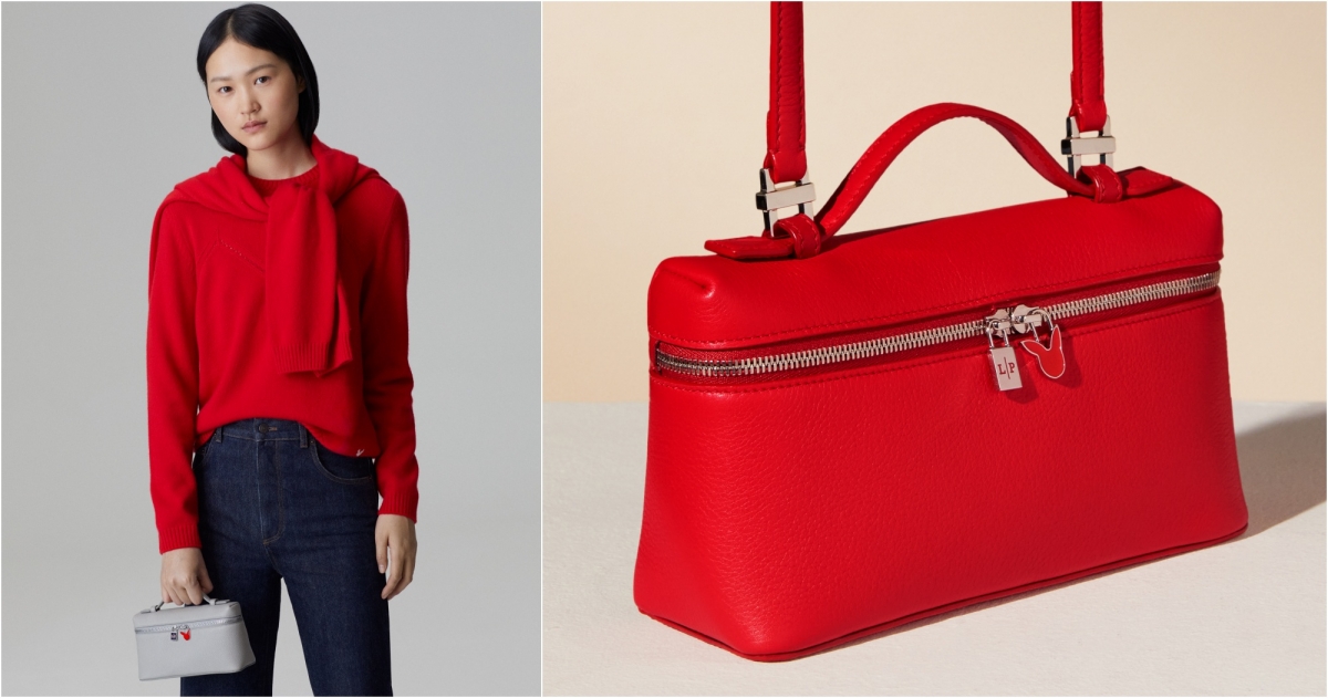 Loro Piana EXTRA POCKET小牛皮革肩背包,NT$62,200