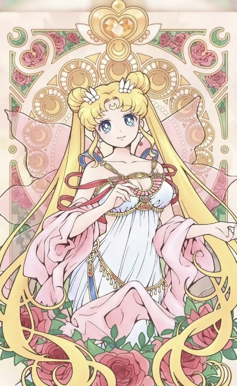 美少女戰士聖誕節桌布：水手月亮