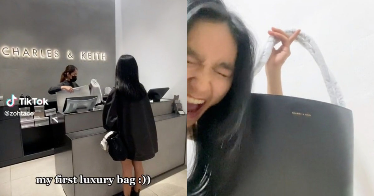 17歲的新加波女孩開箱小CK的包包,被網友嘲諷不是精品