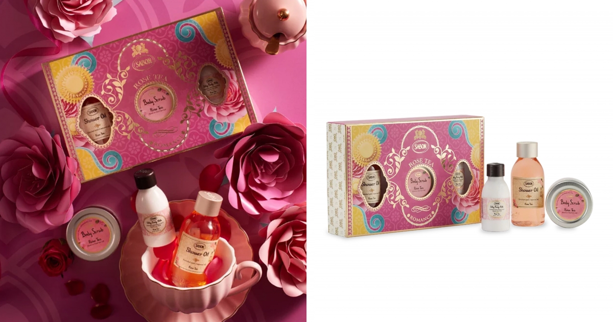 SABON-玫瑰茶語明星三部曲禮盒