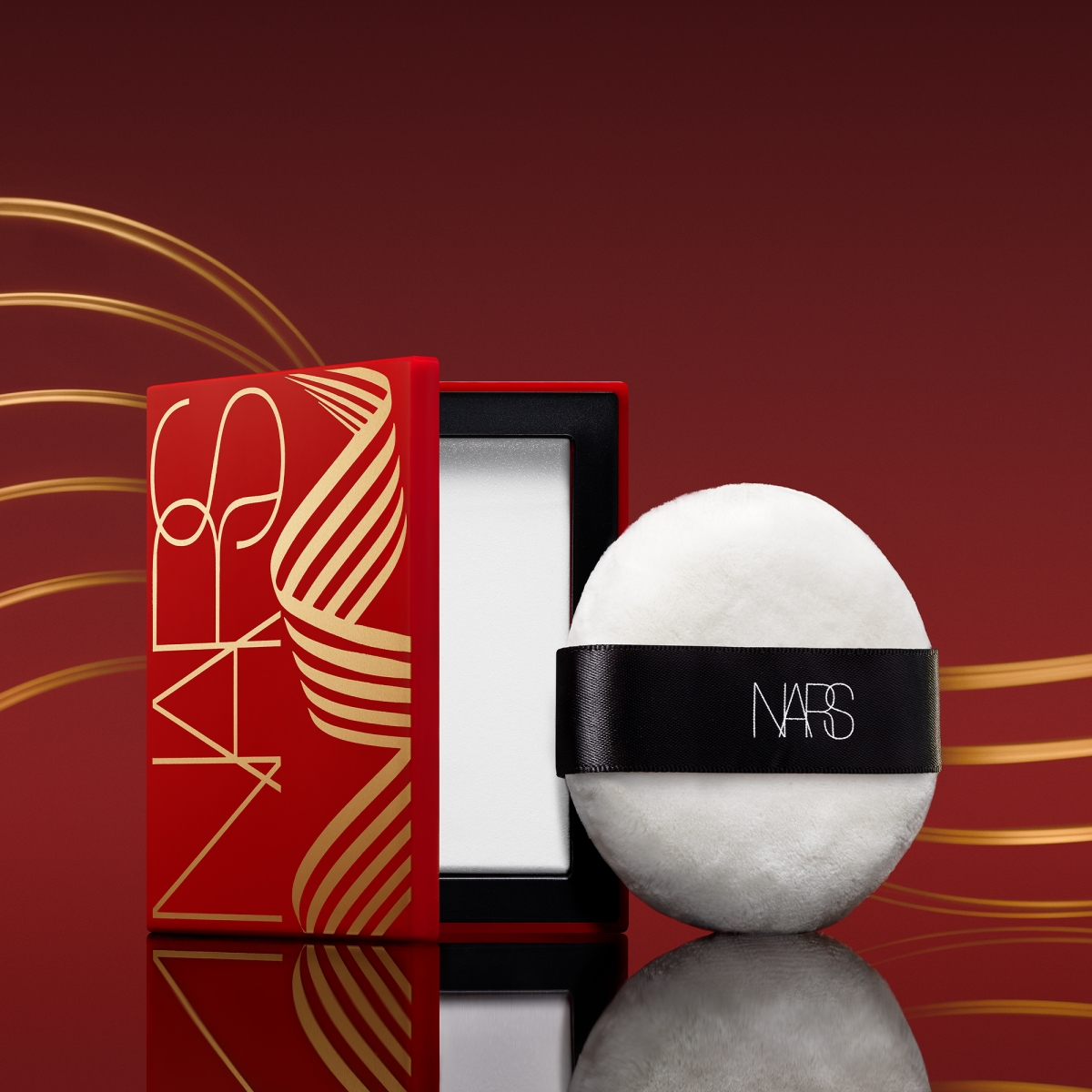 NARS 裸光蜜粉餅禮盒 流金緞紅限量版, NT$1,580
