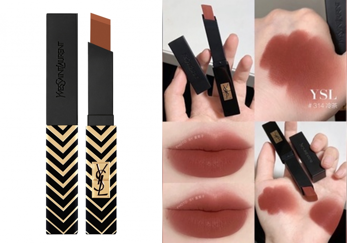 奢華緞面絨霧唇膏 #314 禁忌栗紅 $1,550