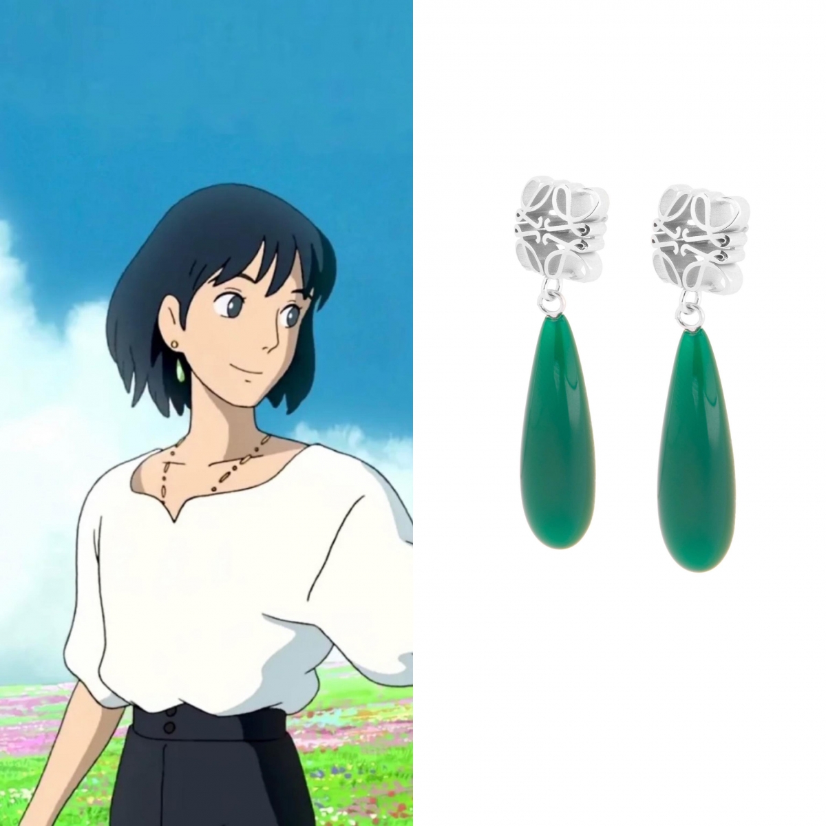 Anagram銀色耳環，NT$27,000