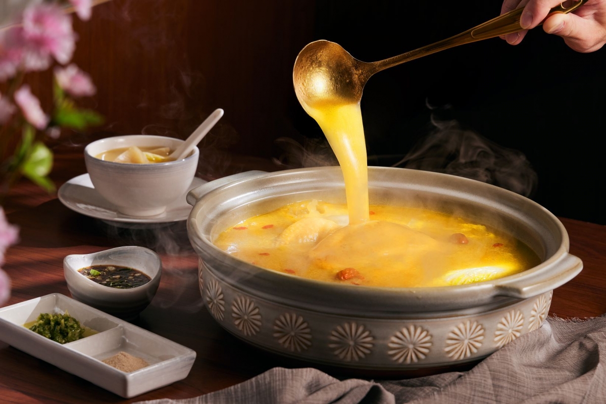 如嬌花膠雞鍋物