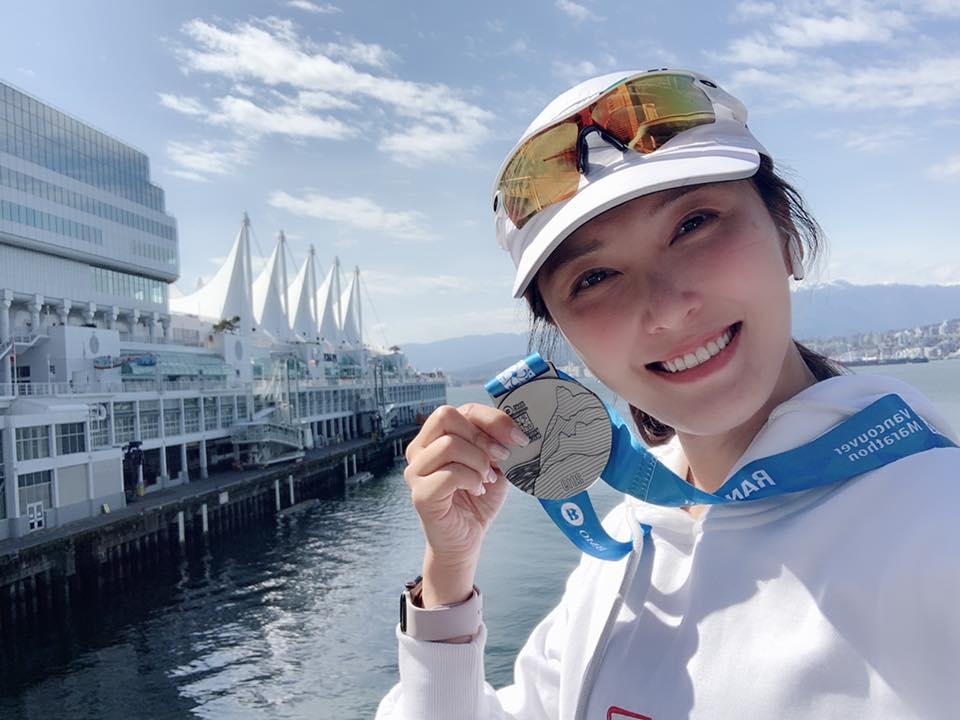 徐潔兒馬拉松跑績亮眼，足跡遍布全球。