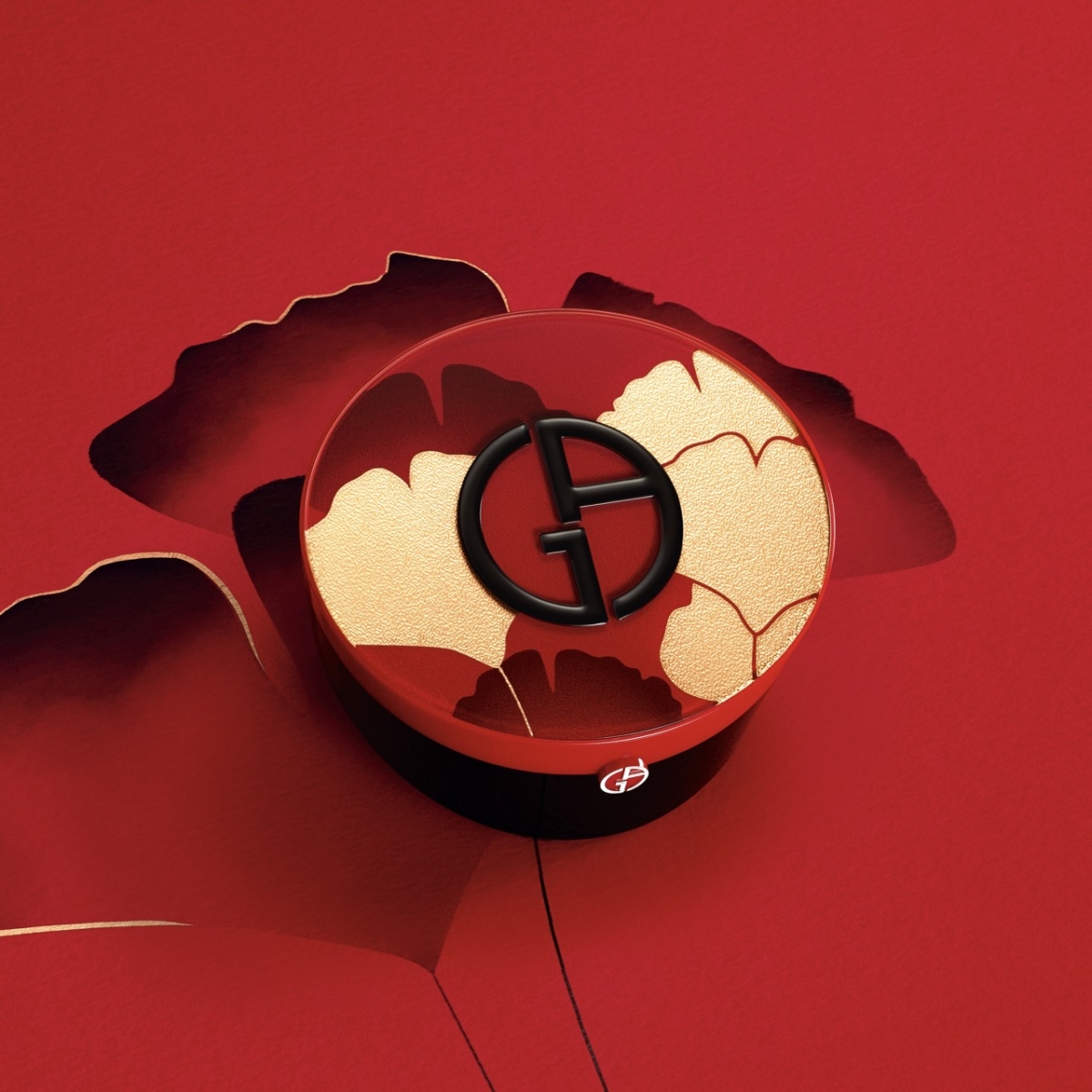 【完美絲絨持久氣墊粉餅 金杏墨韻限定版】一盒一蕊 SPF23 15g / NT$2,850