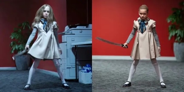 沒有後製的Amie Donald拍攝現場