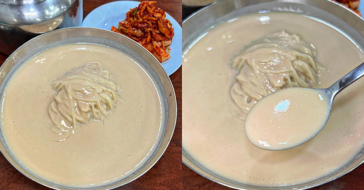 「晉洲家」豆漿冷麵原味香醇,現磨的豆漿比台灣人喝的豆漿還要濃郁百倍。