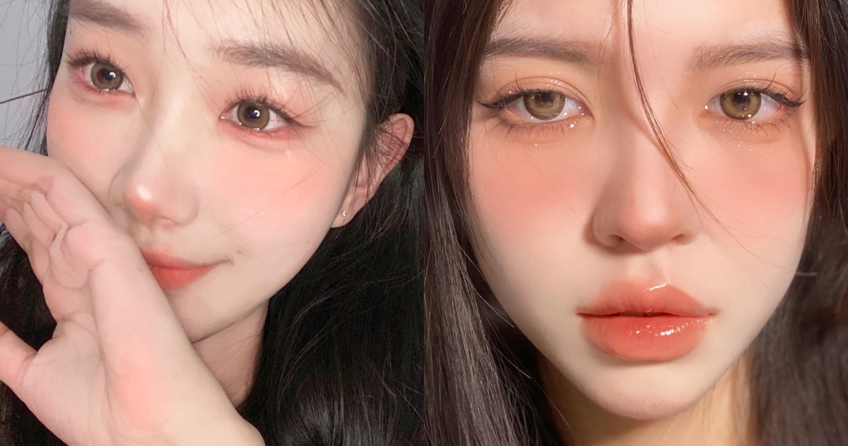 腮紅、鼻頭、眼影