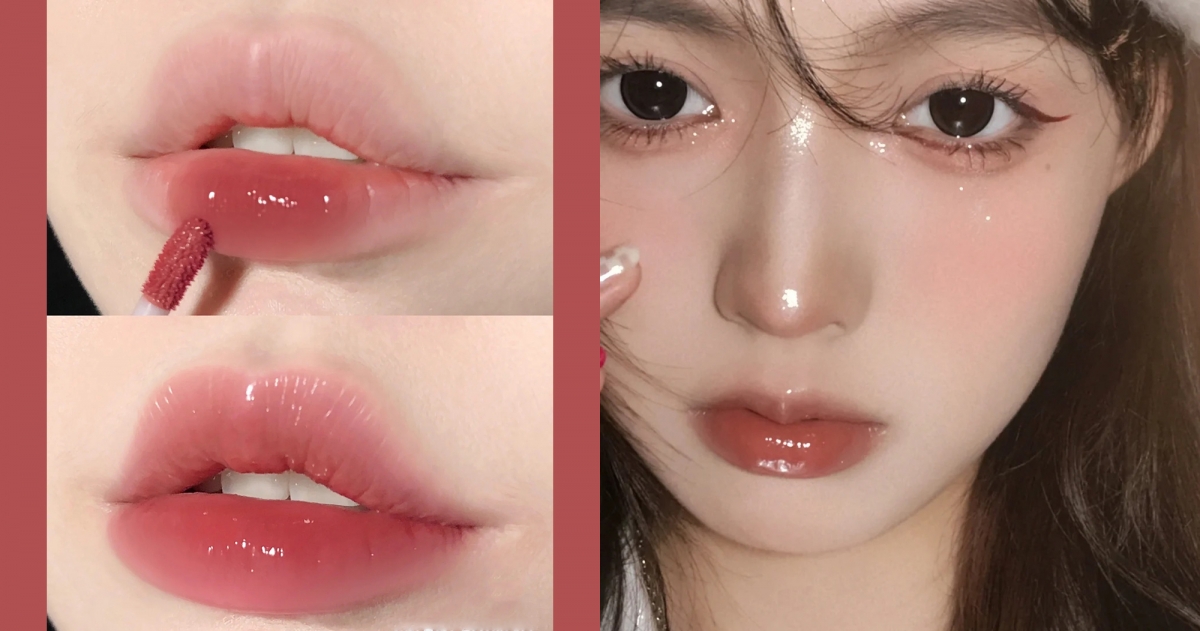 唇釉呈現唇妝