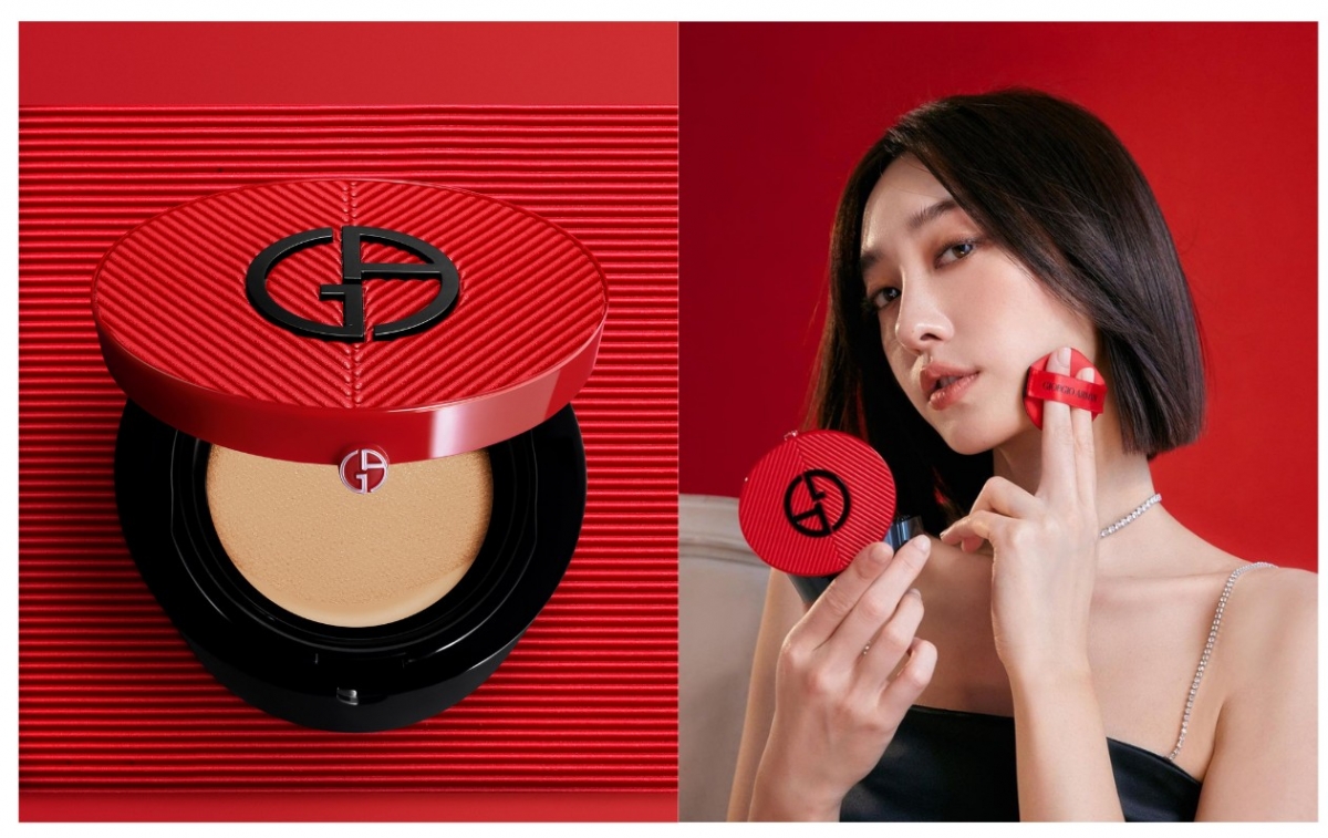 【完美絲絨持久氣墊粉餅】斜紋紅（含粉蕊）NT$3,300