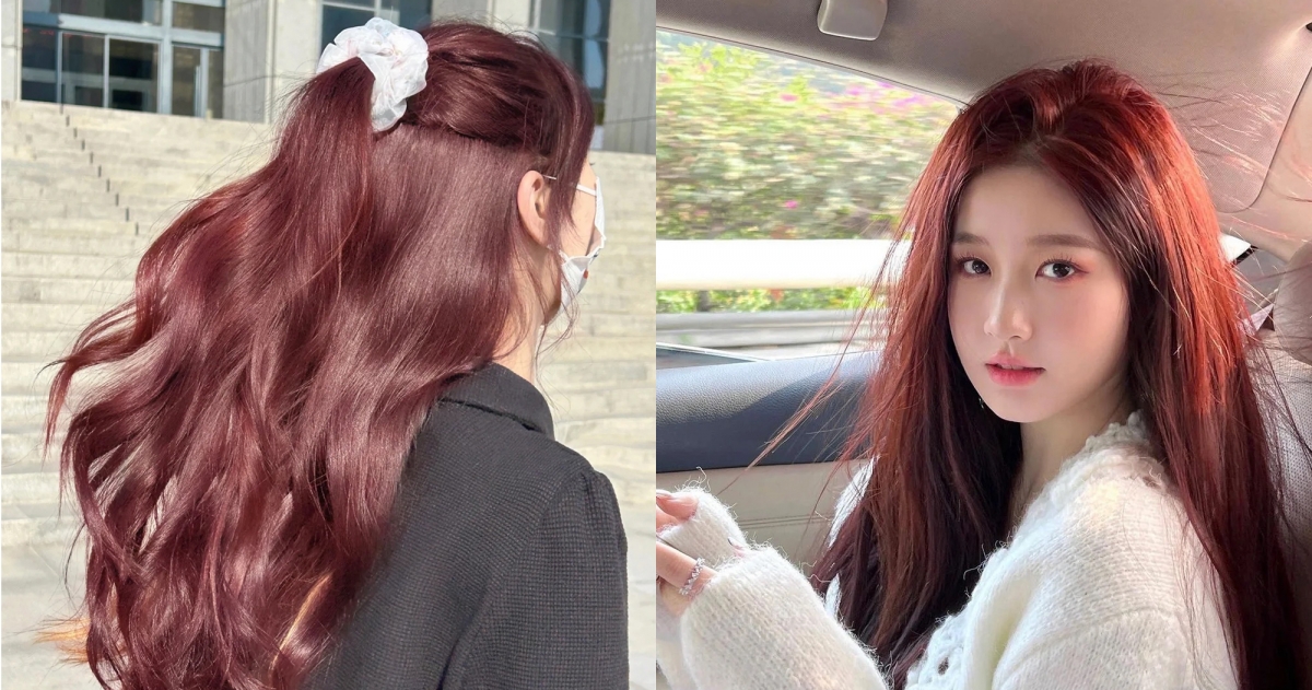 2023-「染髮」趨勢03：樹莓紅