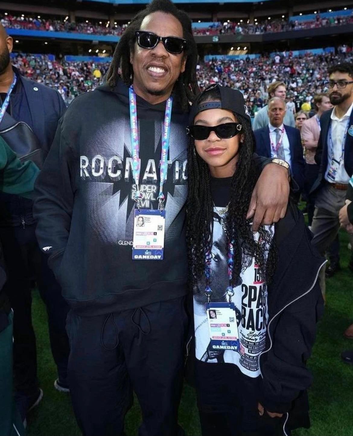 Jay-Z 帶著女兒 Blue Ivy Carter 