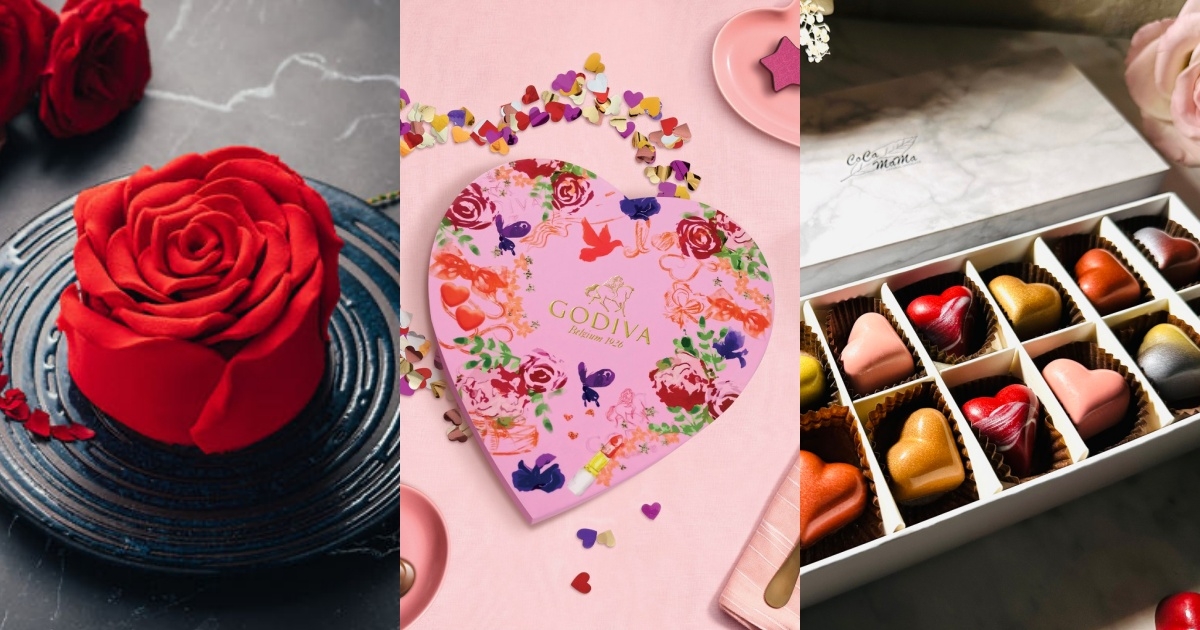 編輯推薦BAC的紅玫瑰巧克力蛋糕、GODIVA或CoCa MaMa的巧克力禮盒～