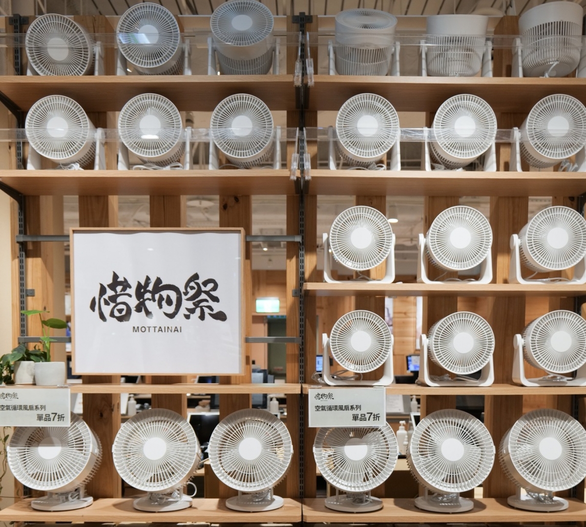 無印良品惜物祭必買3： 空氣循環風扇 大/小 