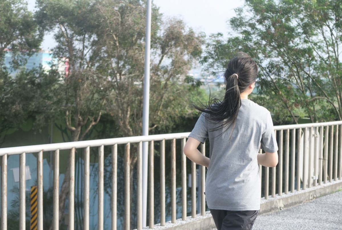 小慧為了赴日比賽，也積極跑步運動