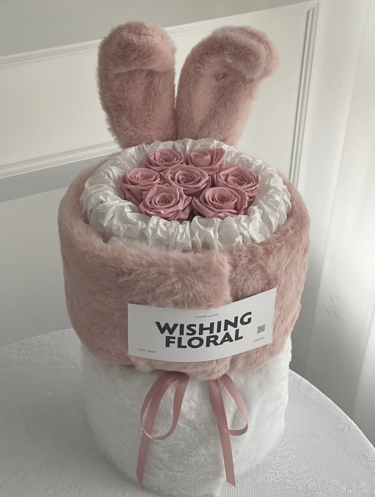 情人節禮物：兔耳花束/兔子花束