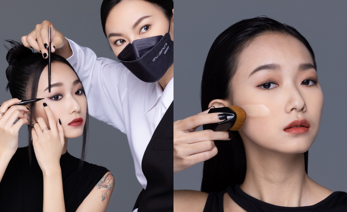 植村秀專業彩妝師手把手帶你一步步學會！