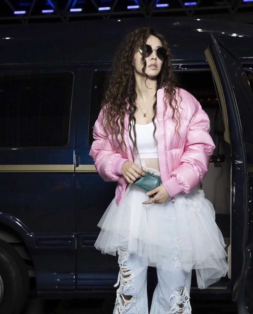 蔡依林機場穿搭