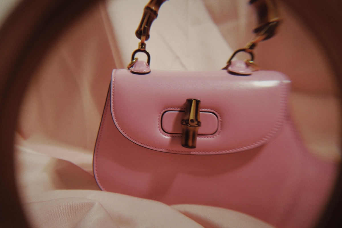 Gucci Bamboo 1947 粉色迷你手提包, $117,300