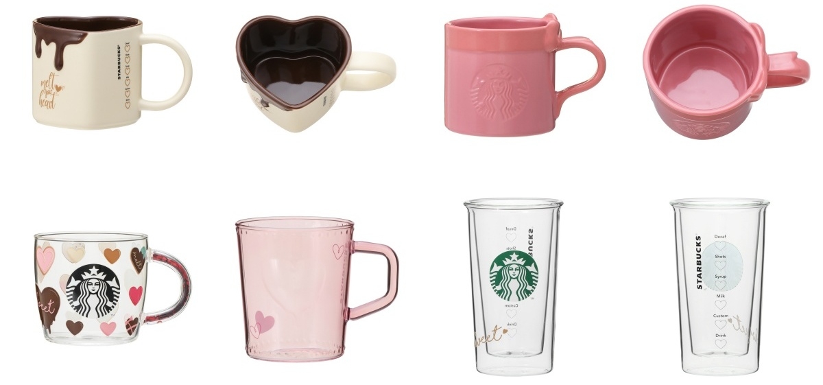 日本星巴克情人節限定馬克杯系列