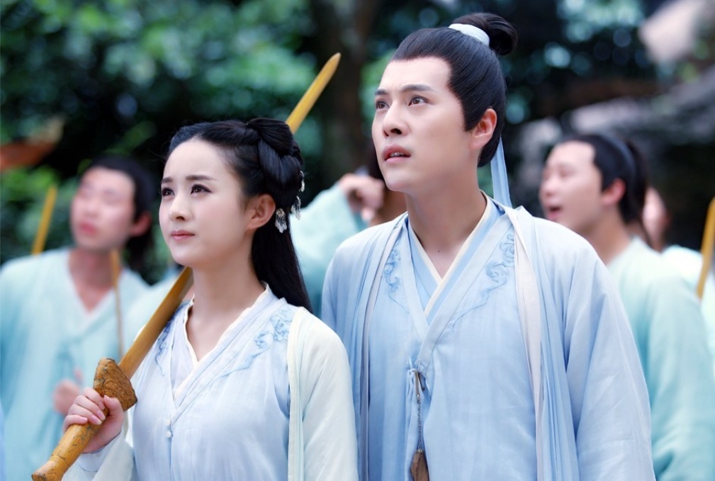 徐海喬在《花千骨》當中和趙麗穎對戲。