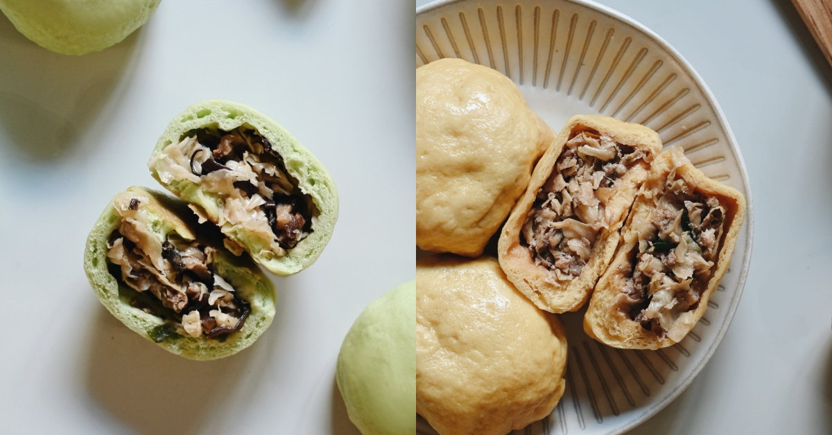 「草包生煎」內餡飽滿讓人忍不住想一口咬下。