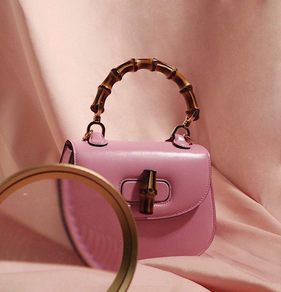 Gucci Bamboo 1947 粉色迷你手提包, $117,300