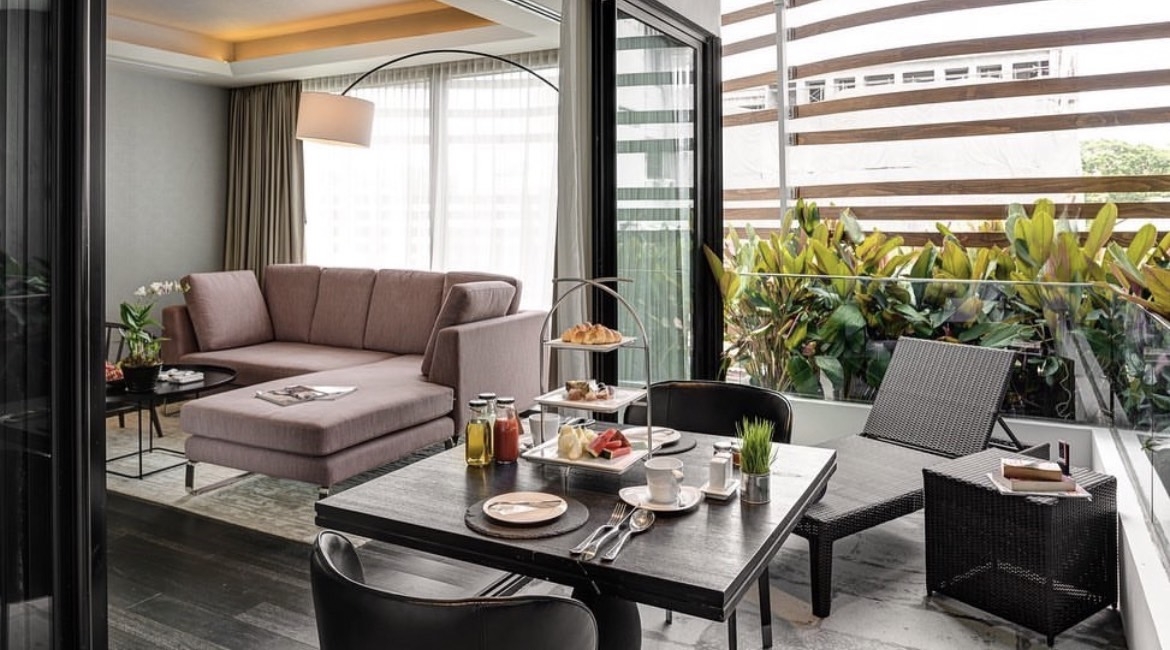 在這間精緻套房裡享用餐點，簡直是人間天堂