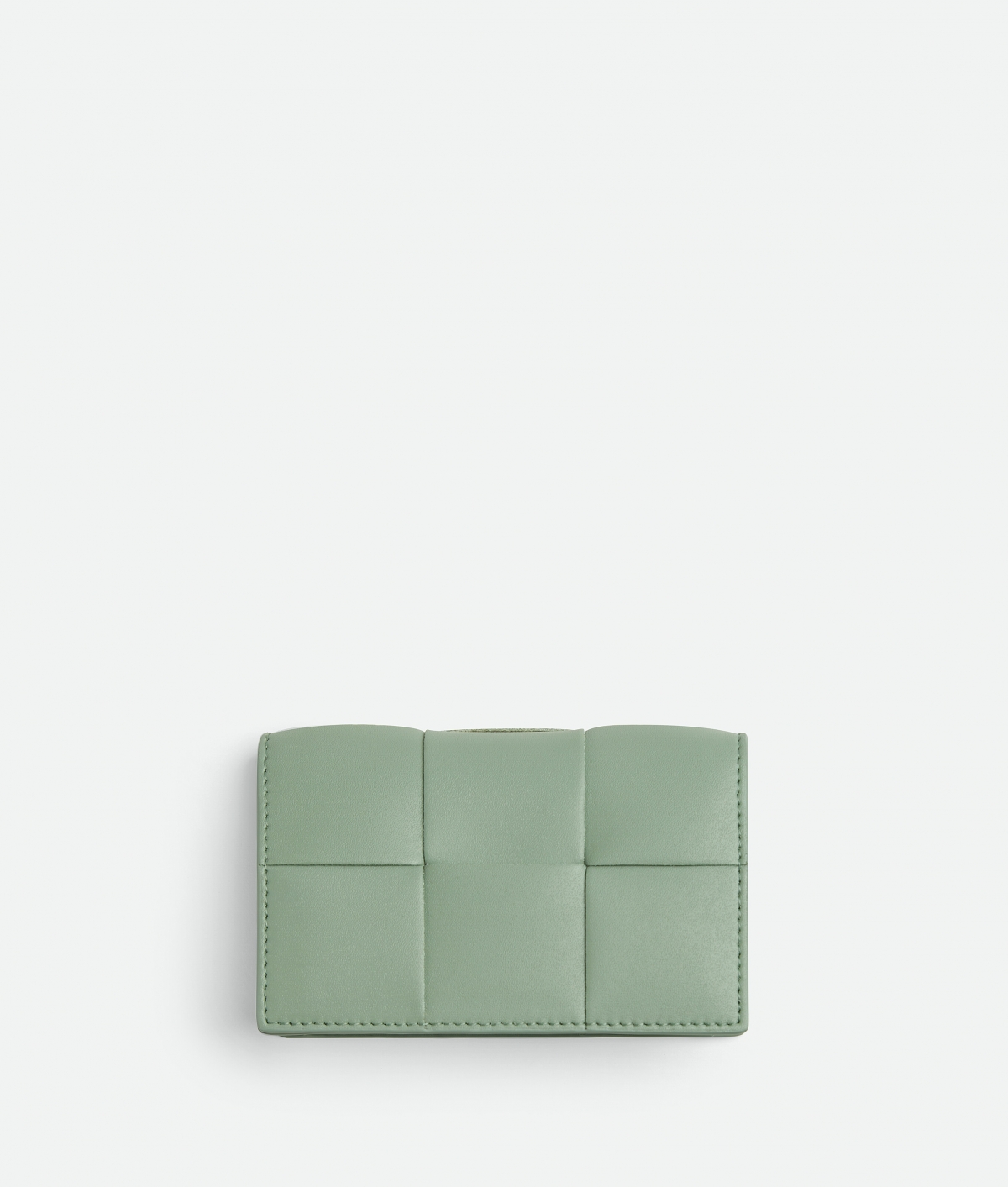 Bottega Veneta鼠尾草綠編織卡夾 $15600