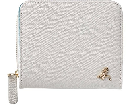 agnès b. 防刮皮革拉鍊短夾，NT$5,980