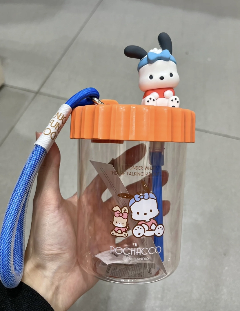 帕恰狗「兔裝吸管水杯」 