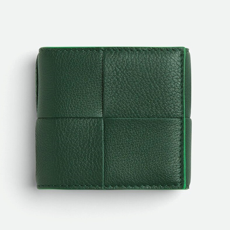 Bottega Veneta皮革編織撞色零錢包，NT$15600