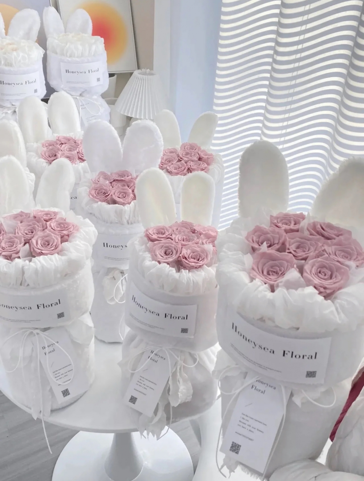 情人節禮物：兔耳花束/兔子花束