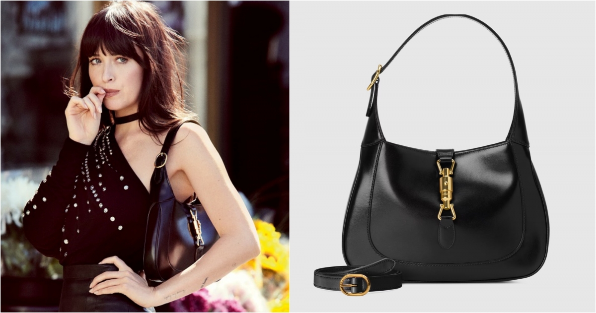 GUCCI JACKIE 1961黑色皮革小型肩背包，NT$96,700