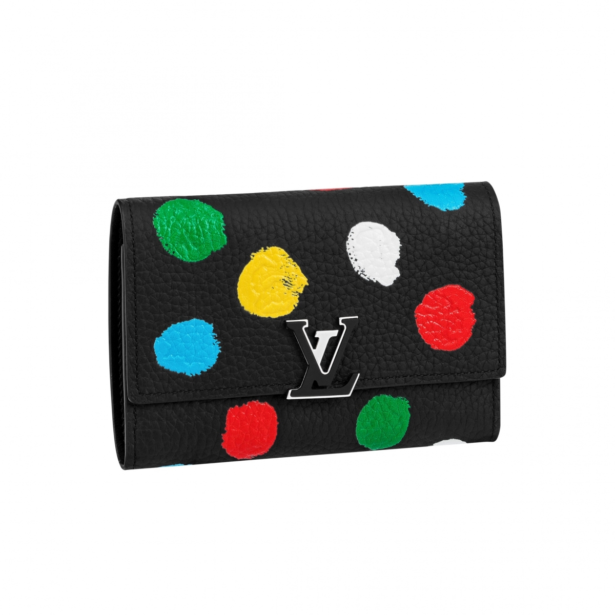 LV X 草間彌生黑色小型皮夾，NT$43,200